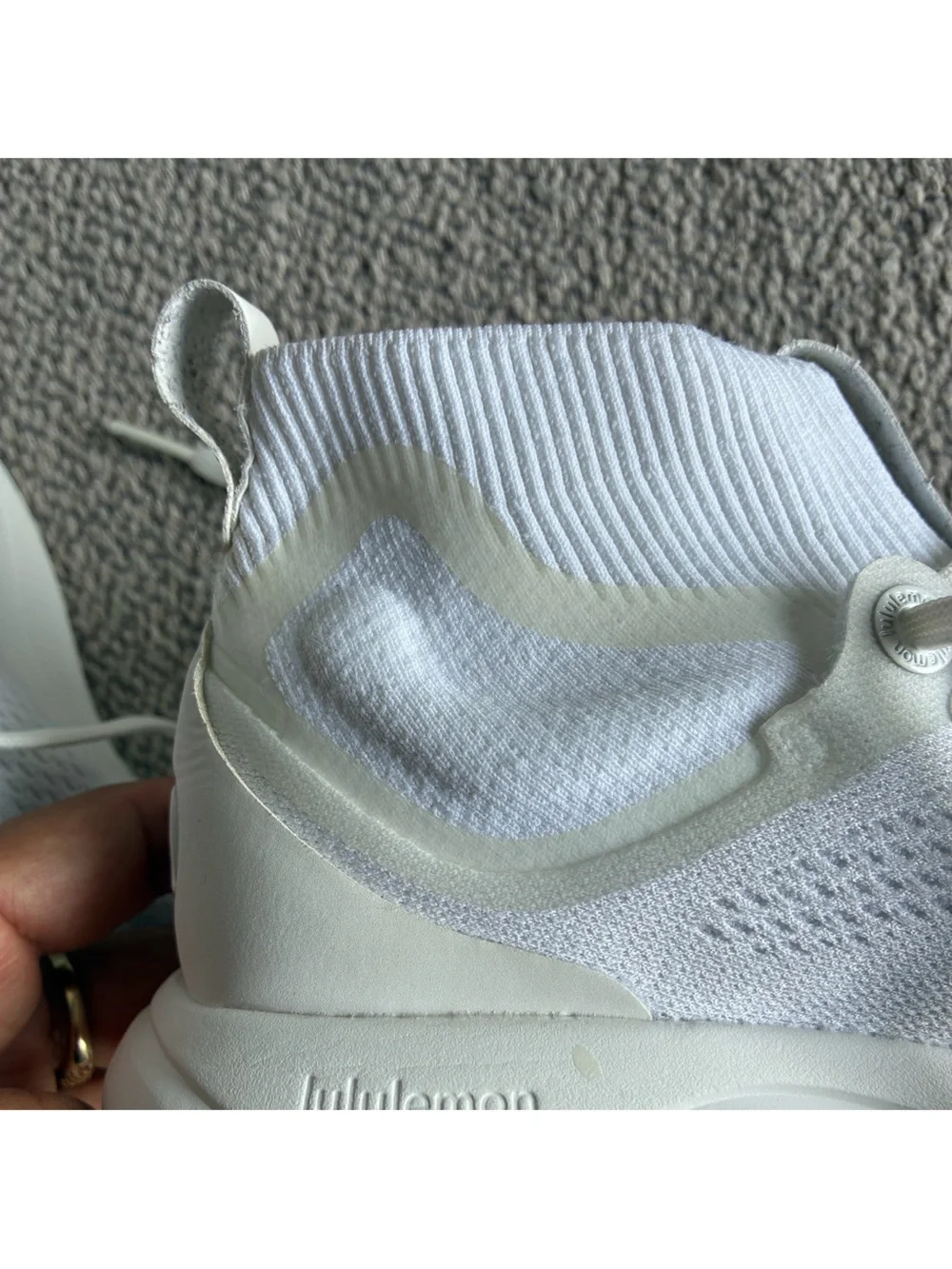 Lululemon Chargefeel Workout Mid White Running Shoes Women's.Sz 6